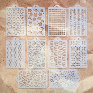 Set van 10 sjablonen 'Happy Patterns'