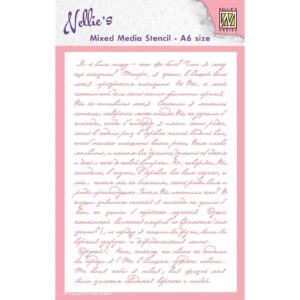 Sjabloon schuinschrift (kleine letters) A6