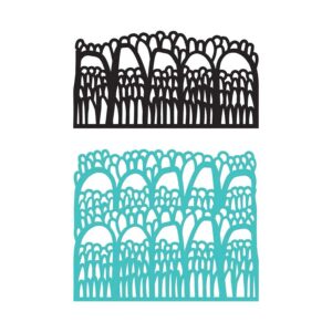 Set van snijmal en bijpassende stempel 'Bubble Palace' - Afbeelding 2