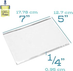 Gel Press gel plate 13 x 18 cm - Afbeelding 2