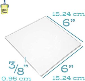 Gel Press gel plate 15 x 15 cm - Afbeelding 2