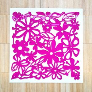 Grote textuurplaat: Bloemen