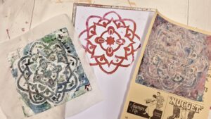 Gel Press Impressables: Rose Mandala - Afbeelding 4
