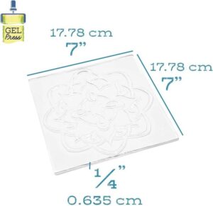 Gel Press Impressables: Rose Mandala - Afbeelding 3