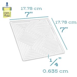 Gel Press Impressables: Squares in Squares - Afbeelding 2