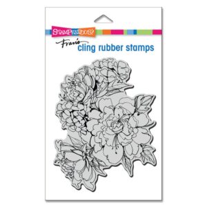 Cling stamp 'Sketchy Blooms'