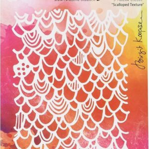 Carabelle Art Printing Plate 'Scalloped Texture'