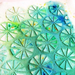 Mixed media: textuurpasta en pigmentpoeders